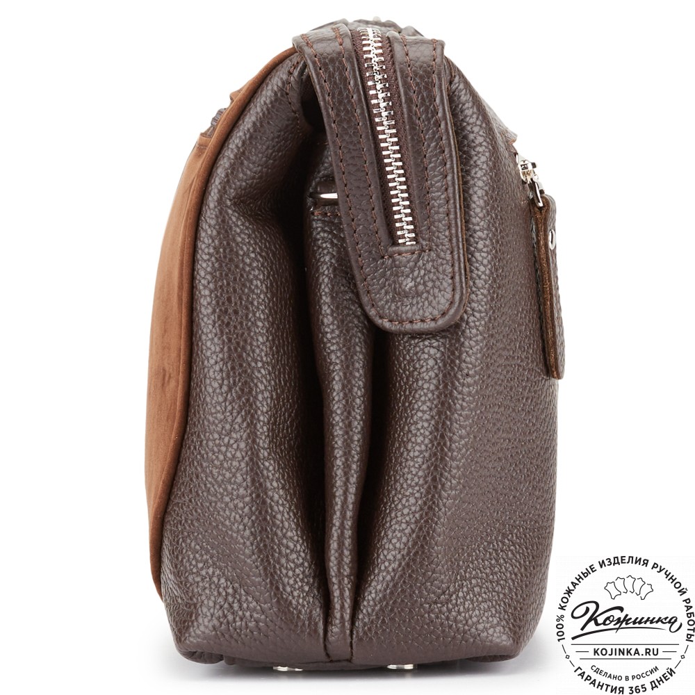 Женская кожаная сумка "Валери" (шоколад)