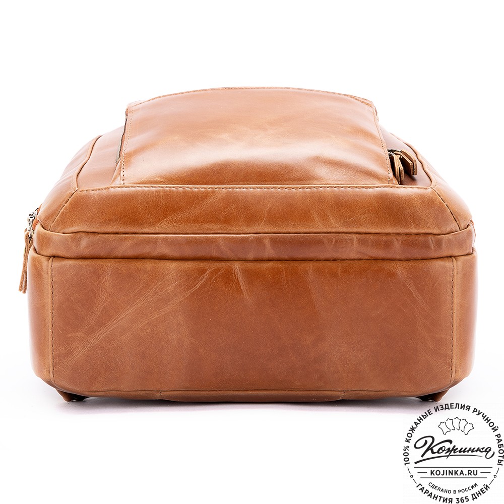 Кожаный рюкзак "Марвин" (рыжий воск)