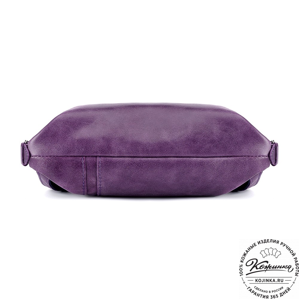 Женский кожаный рюкзак "Салоники" (сирень)