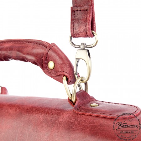 Кожаный портфель "Александрия" (бордо антик)
