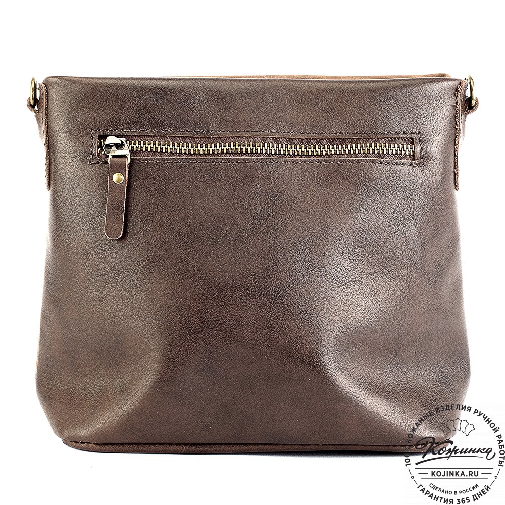 Женская кожаная сумка "Саманта" (коричневая)