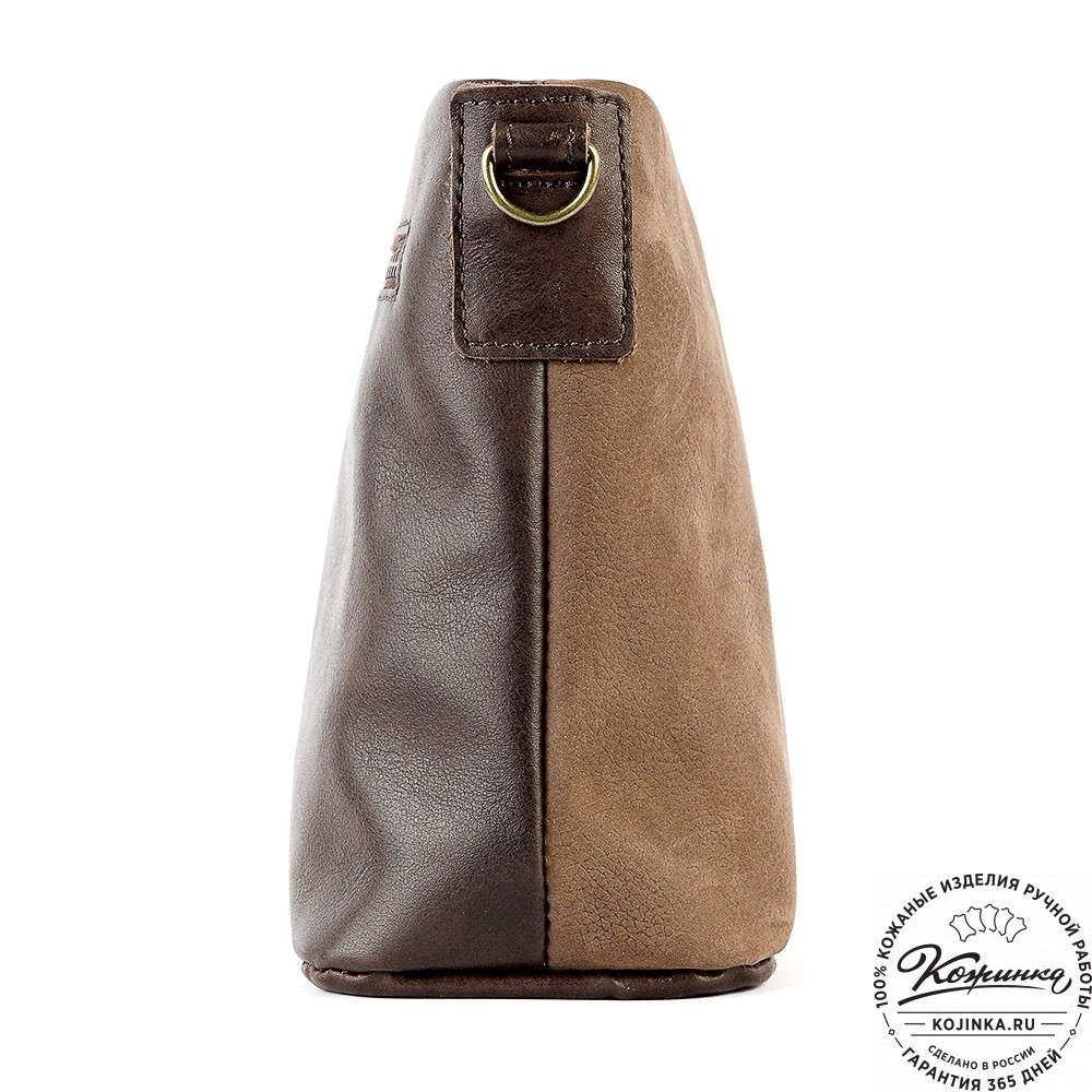 Женская кожаная сумка "Саманта" (коричневая)