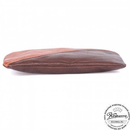 Женская кожаная сумка "Шарлота" (рыже-коричневая)