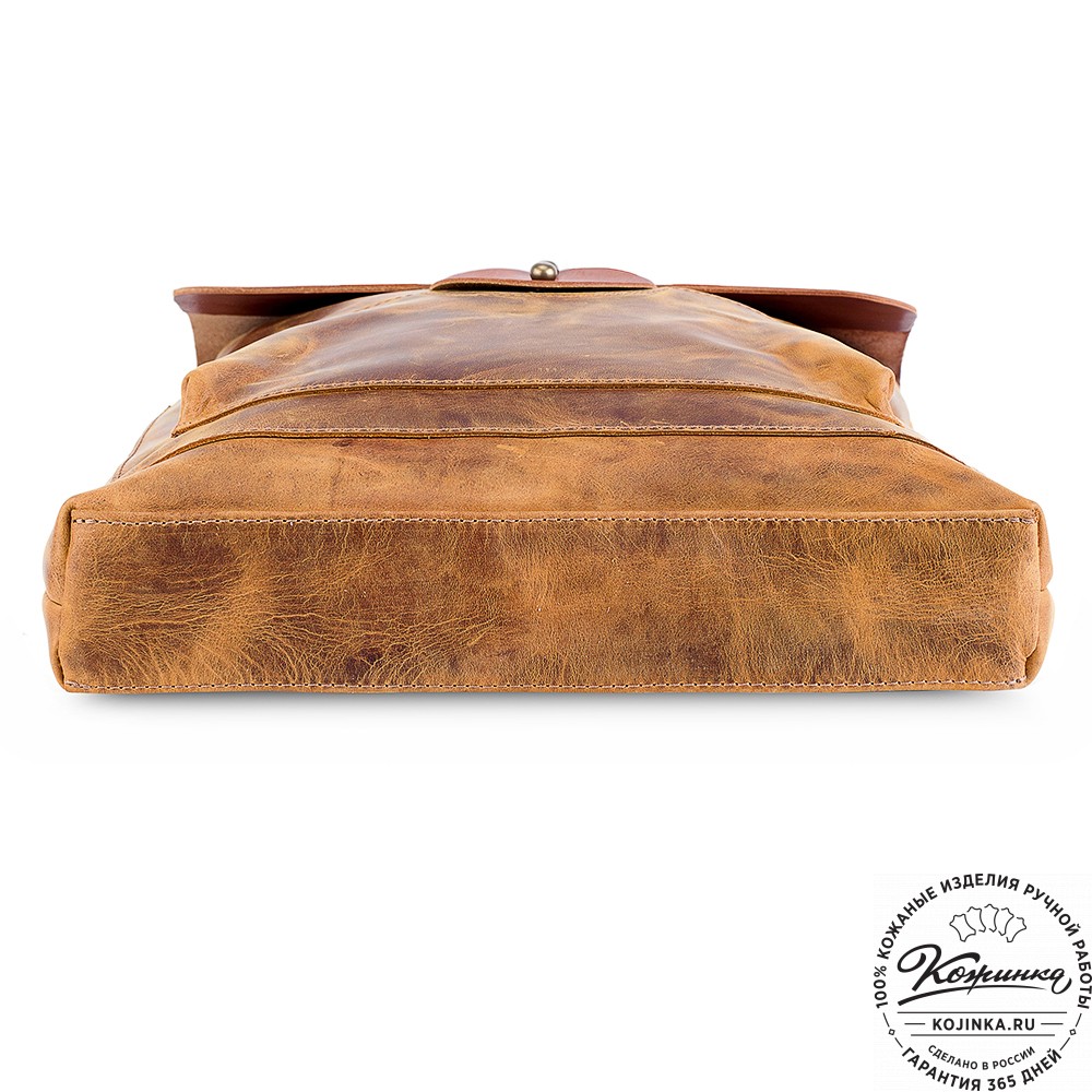 Кожаный рюкзак "Спэйс" (рыжий крейзи)