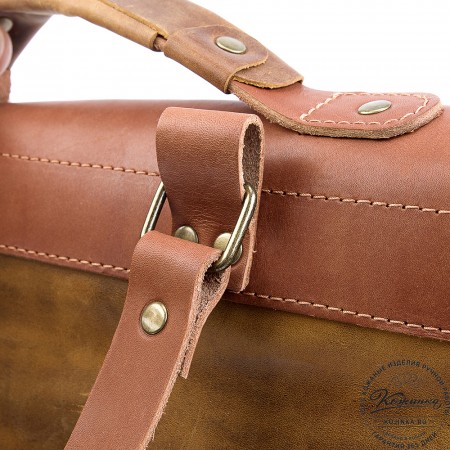 Кожаный рюкзак "Спэйс" (рыжий крейзи)