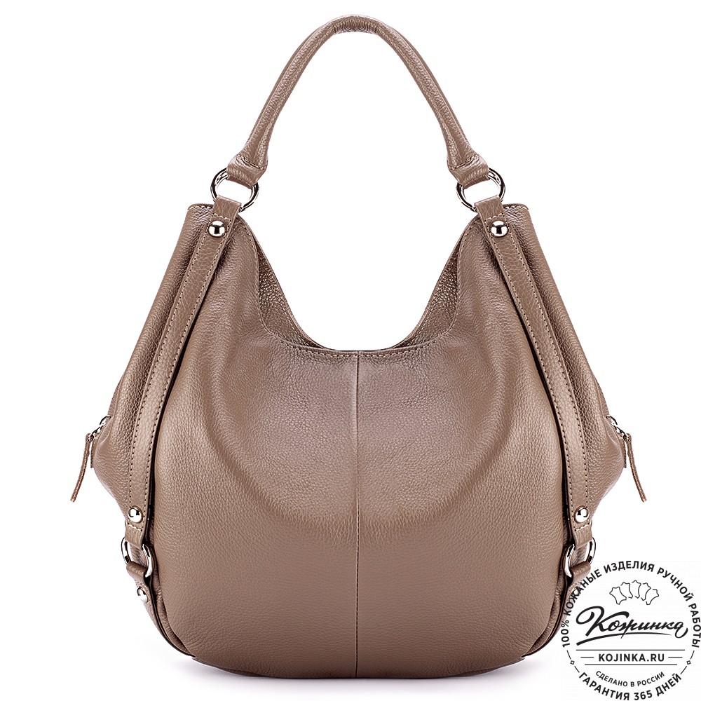 Женская кожаная сумка "Миллениум" (кофе)