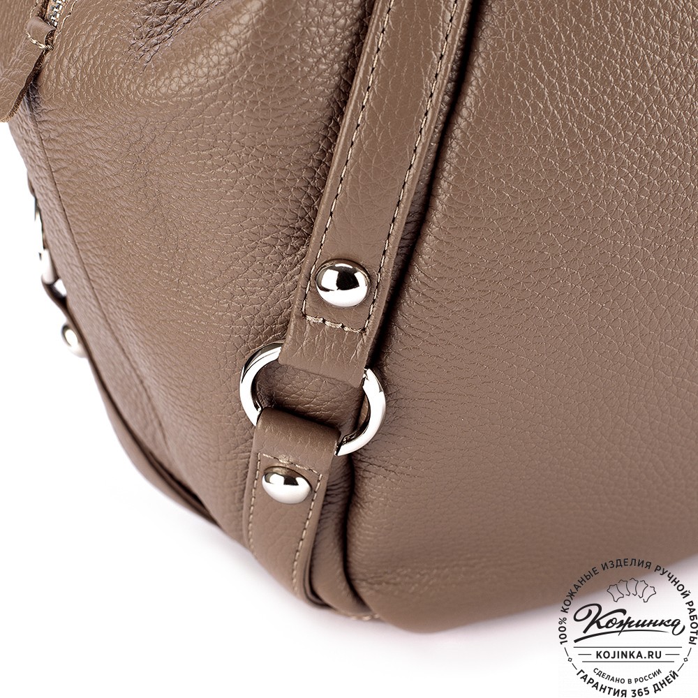 Женская кожаная сумка "Миллениум" (кофе)