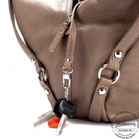 Женская кожаная сумка "Миллениум" (кофе)