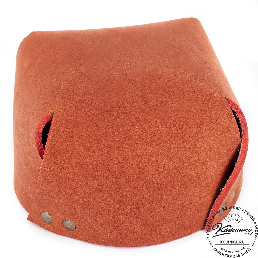 Кожаная шкатулка "Тюби" (рыжая)