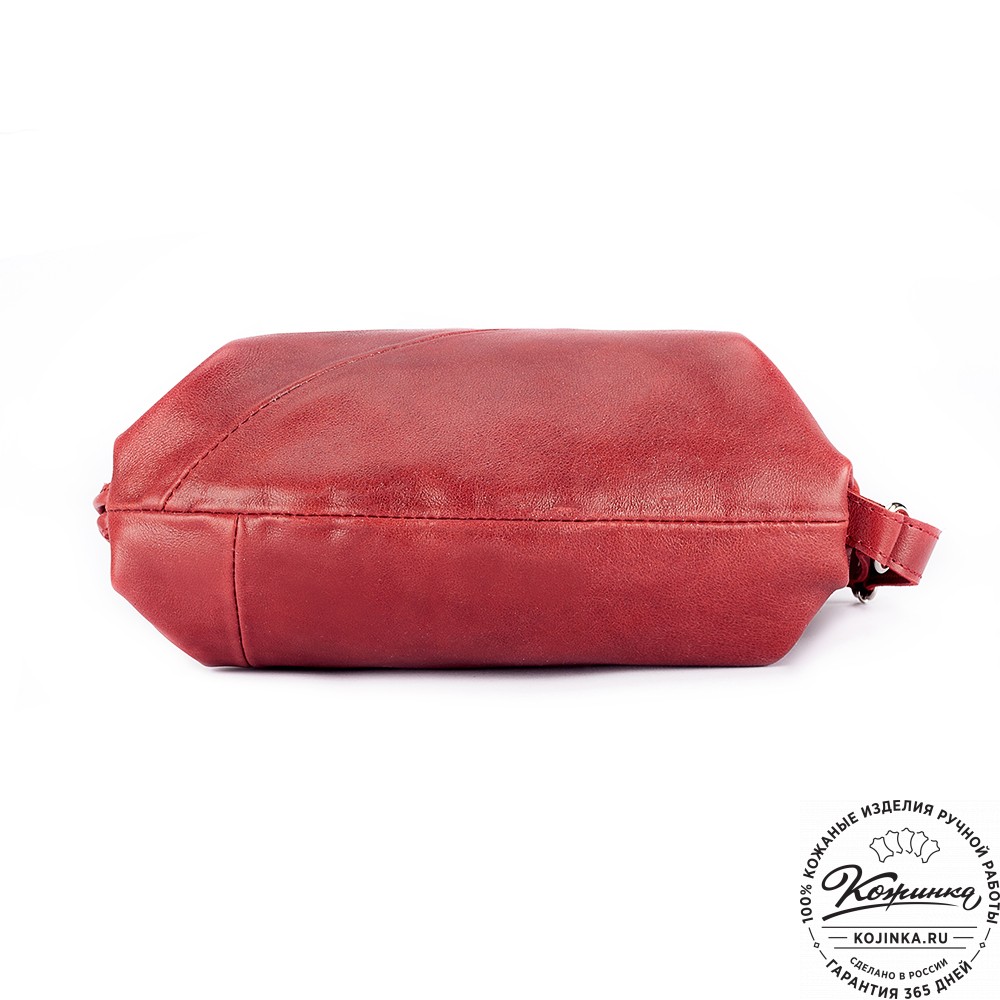 Кожаный рюкзак "Африка" (малина)