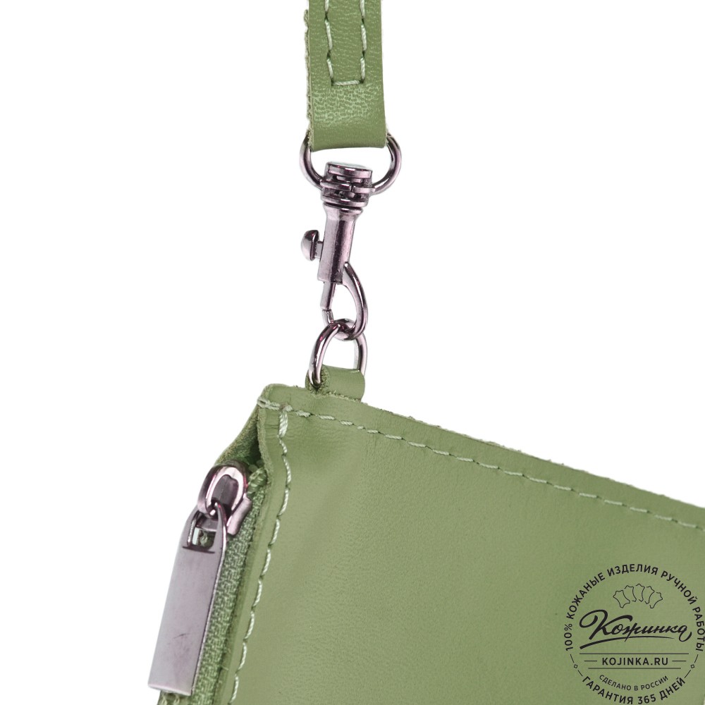  Женский кожаный рюкзак "Паулина" (мята)