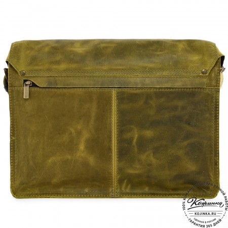 Кожаная сумка "Форман" (лимон крейзи)