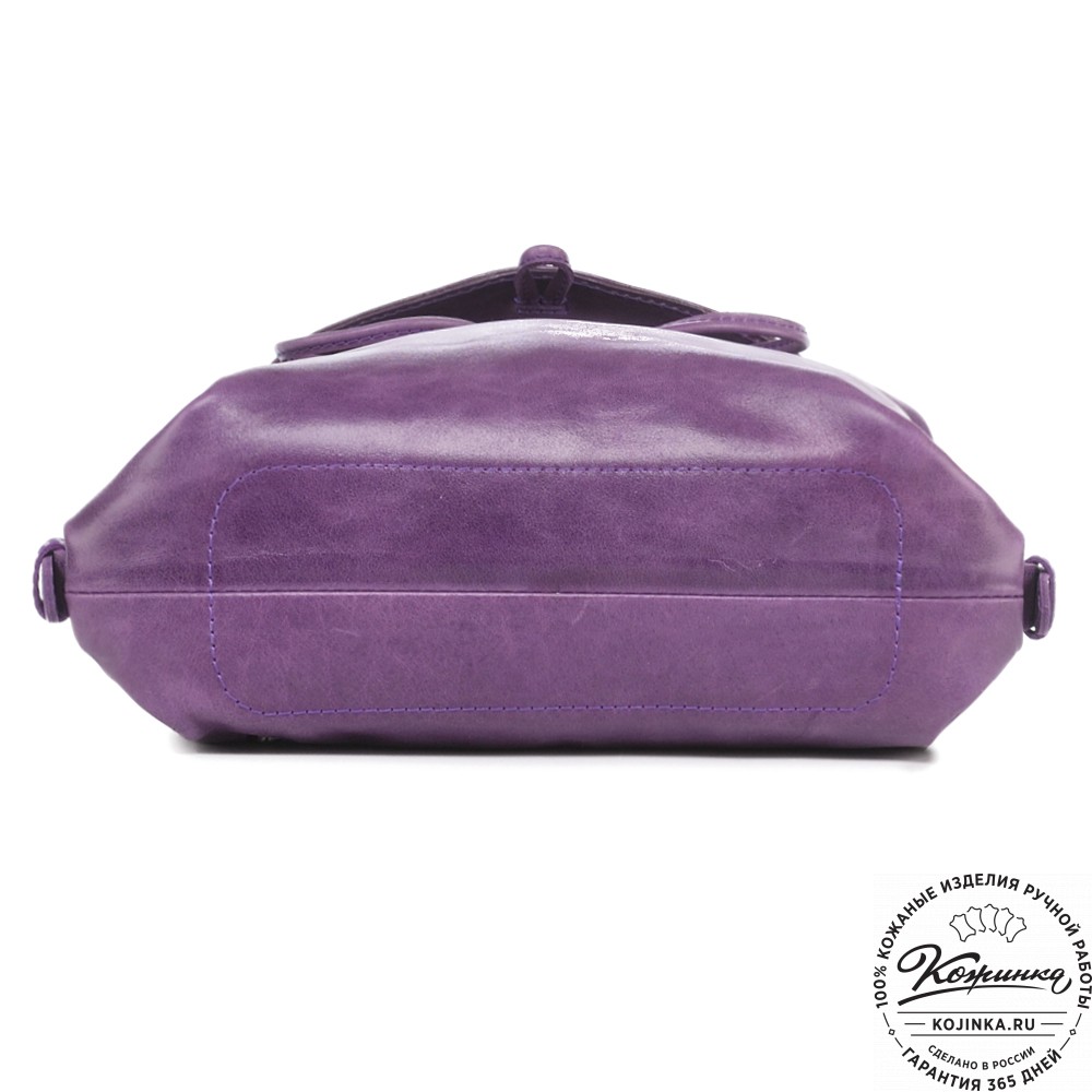 Женский кожаный рюкзак "Паулина" (сирень)