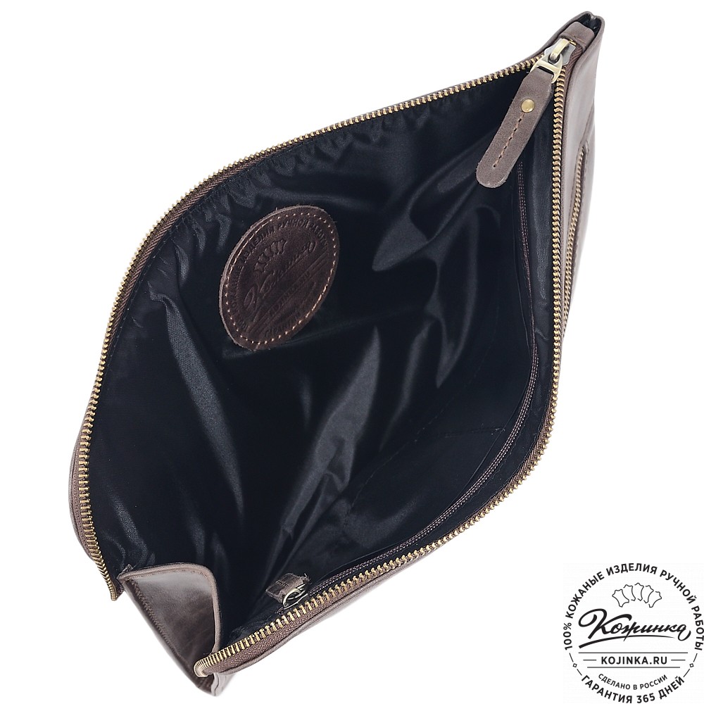  Кожаная папка для документов "Бэн" (темно-коричневый антик)