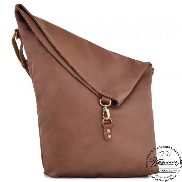  Кожаная сумка "Верона" (коричневая). фото 1