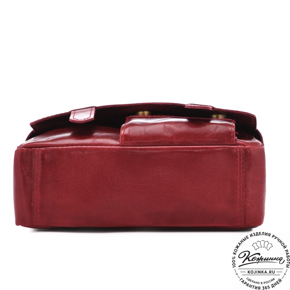 Кожаная  сумка "Фрея" (бордо)