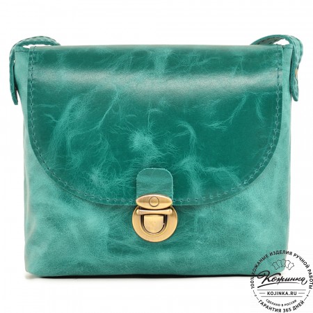 Кожаная сумка "Калифорния Нью" (изумруд)