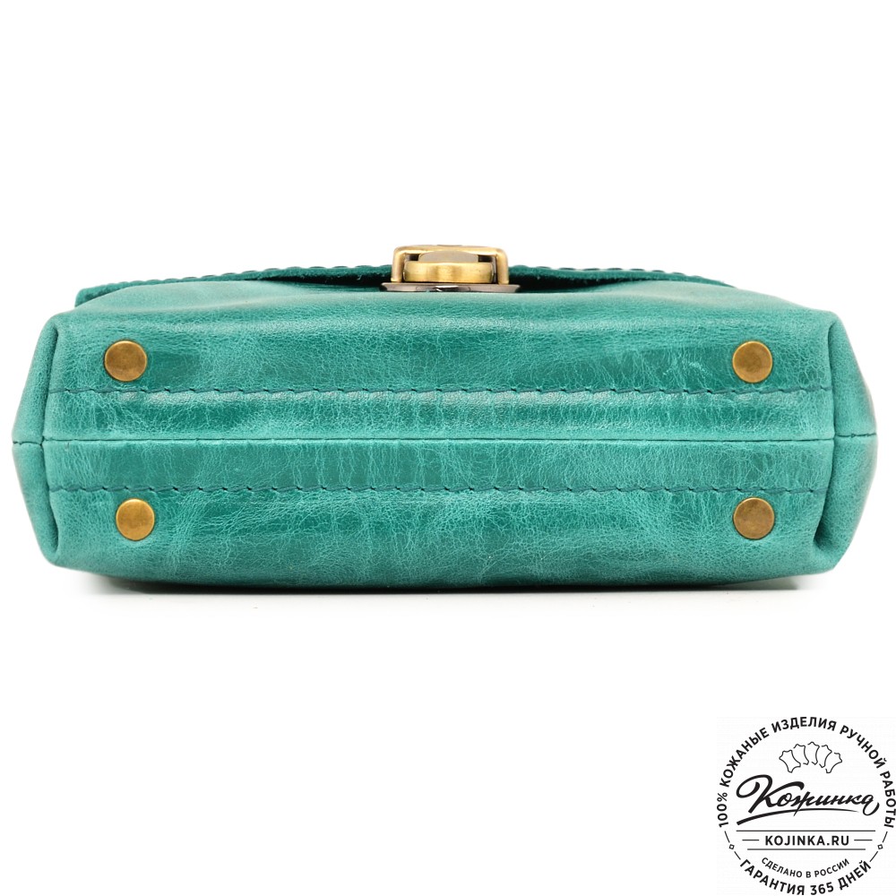  Кожаная сумка "Калифорния Нью" (изумруд)