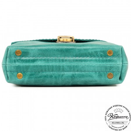  Кожаная сумка "Калифорния Нью" (изумруд)