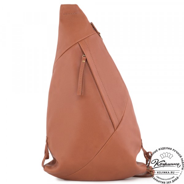 Кожаный рюкзак "Африка" (рыжая гладкая кожа) . фото 1