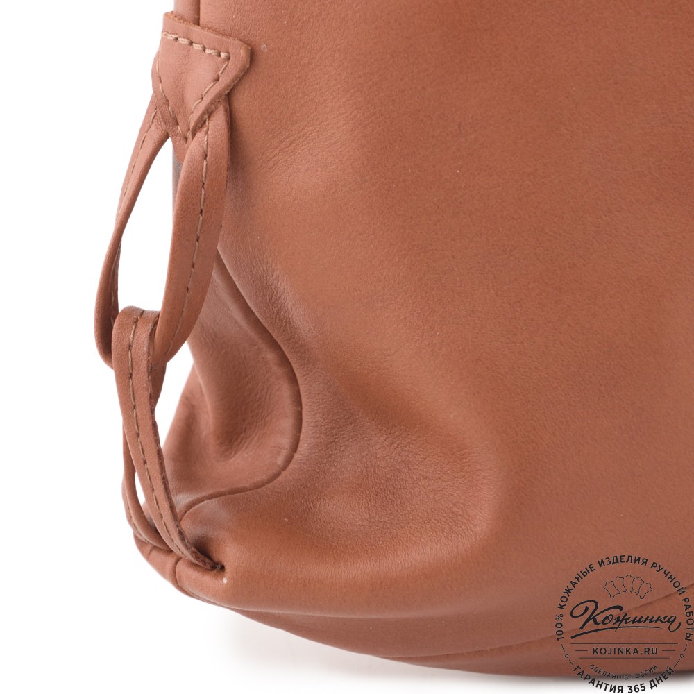 Кожаный рюкзак "Африка" (рыжая гладкая кожа) 
