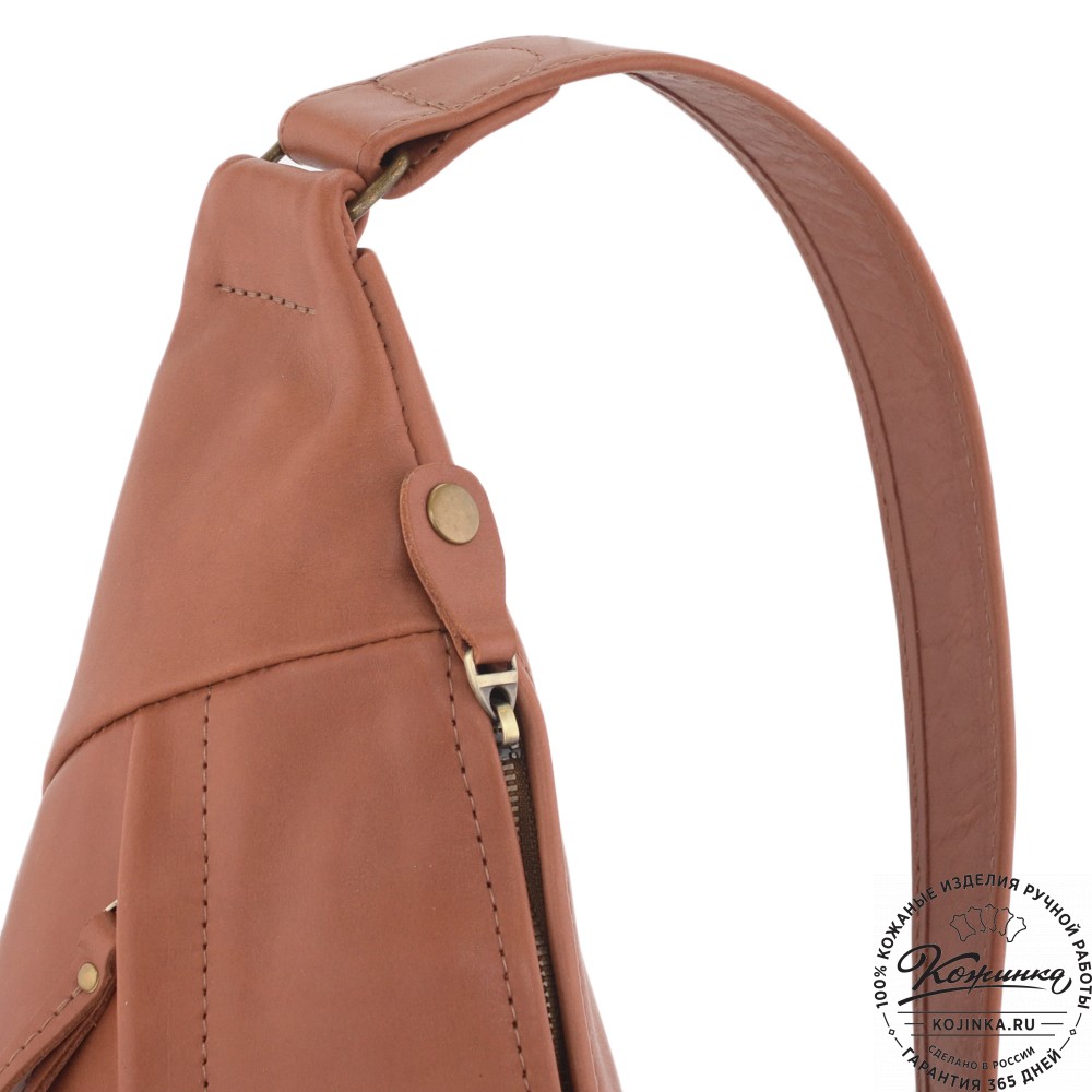 Кожаный рюкзак "Африка" (рыжая гладкая кожа) 