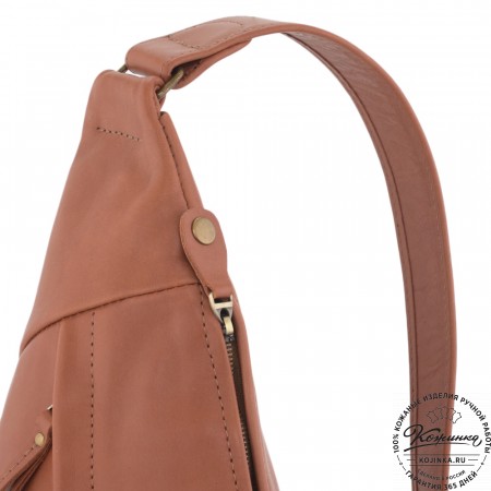Кожаный рюкзак "Африка" (рыжая гладкая кожа) 