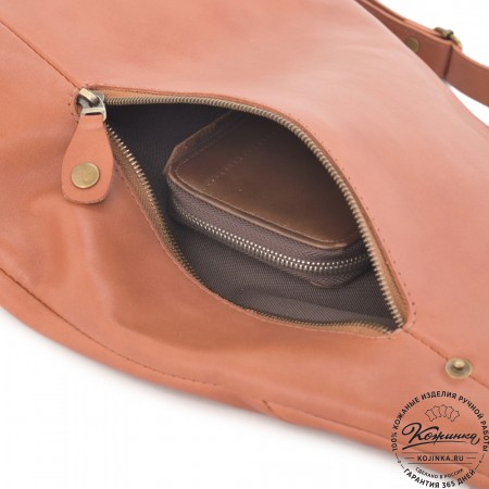 Кожаный рюкзак "Африка" (рыжая гладкая кожа) 