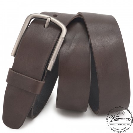 Кожаный ремень "Канзас" (коричневый)