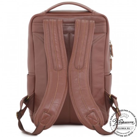 Кожаный рюкзак "Теодор" (коньяк) 