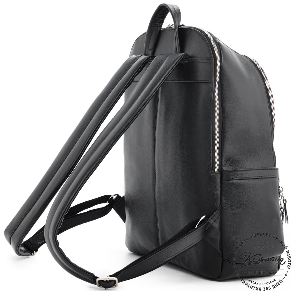 Кожаный рюкзак "Гудвин" (чёрный)