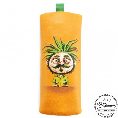 Кожаная ключница «Соло» "Чиполлино" (желтый) 