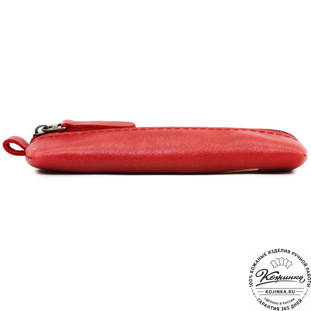 Кожаная ключница «Соло» "Красная королева" (красный)