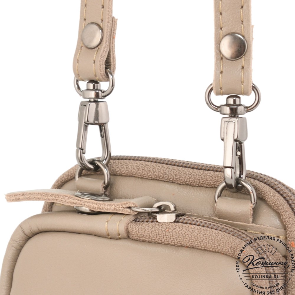 Кожаный клатч "Денвер" (капучино)