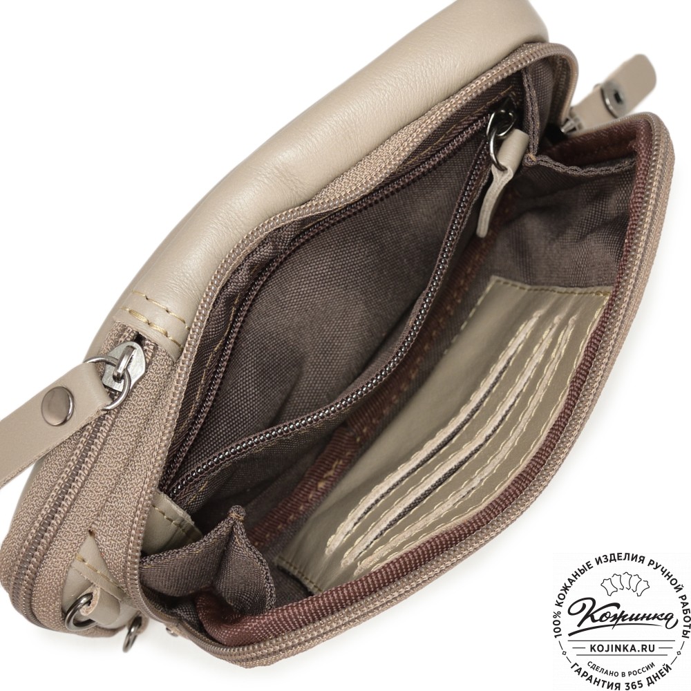 Кожаный клатч "Денвер" (капучино)