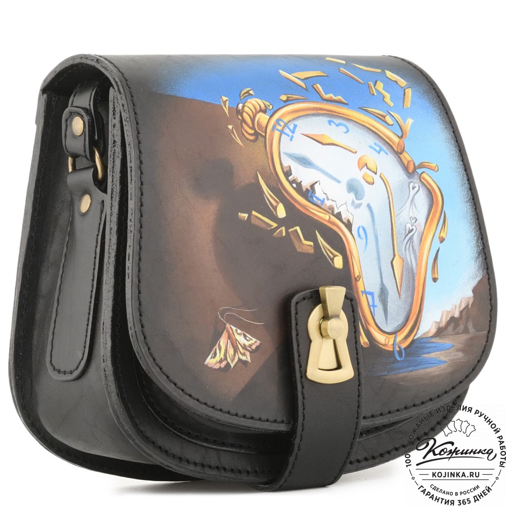 Кожаная сумка ручной работы "Джульетта-нью" "Время Дали"