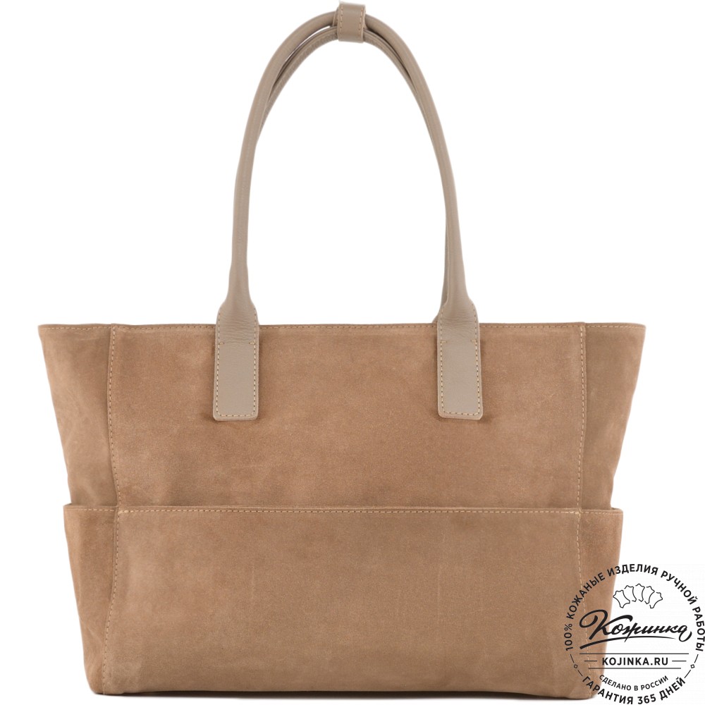 Кожаная женская сумка "Калипсо" (капучино)