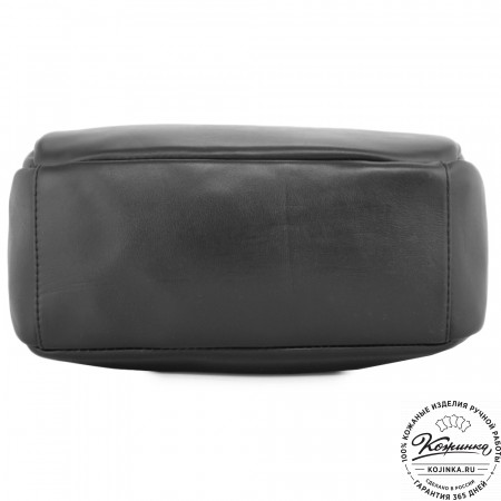 Кожаный рюкзак "Рамона" (чёрный)