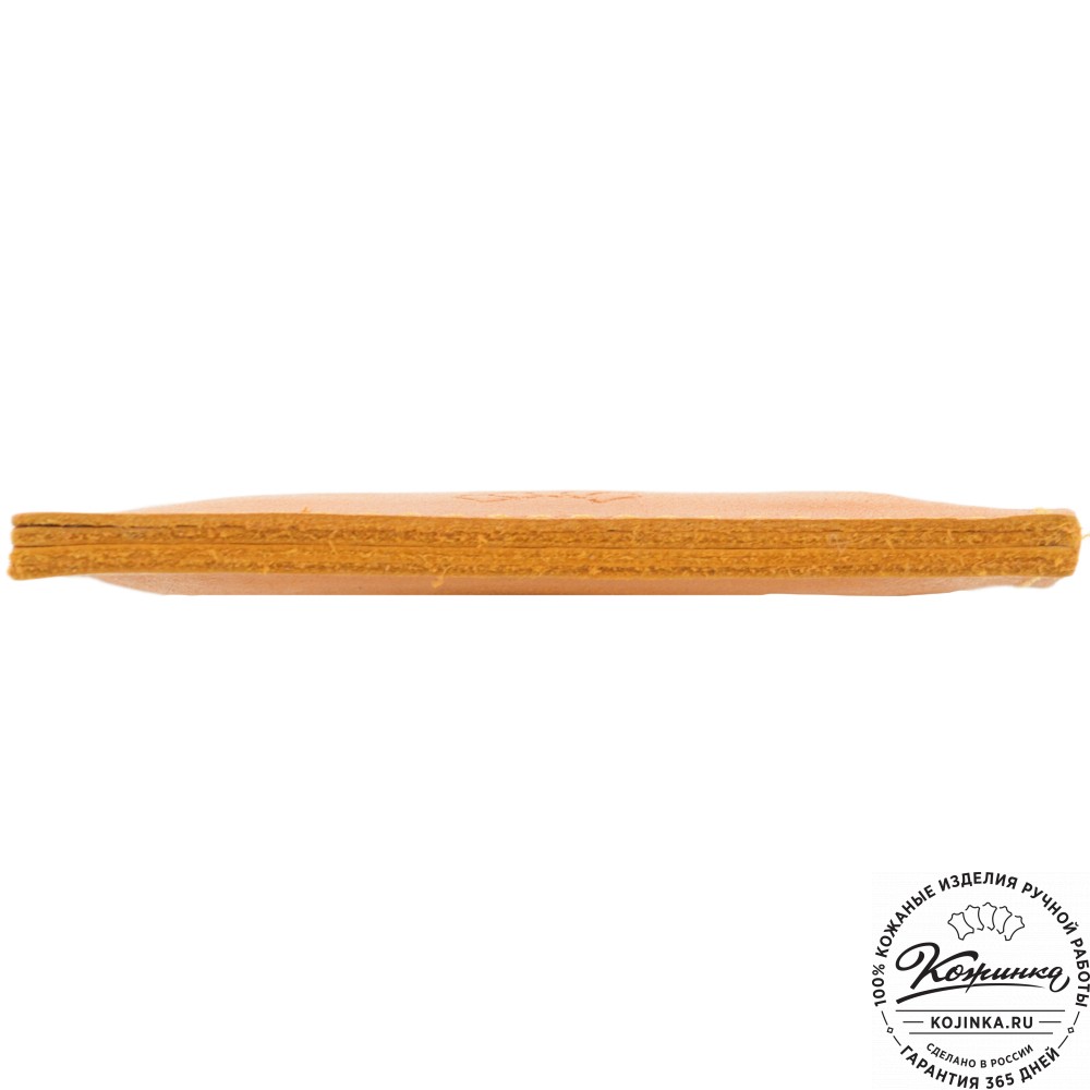 Кожаный картхолдер "Вавилон" (желтый)