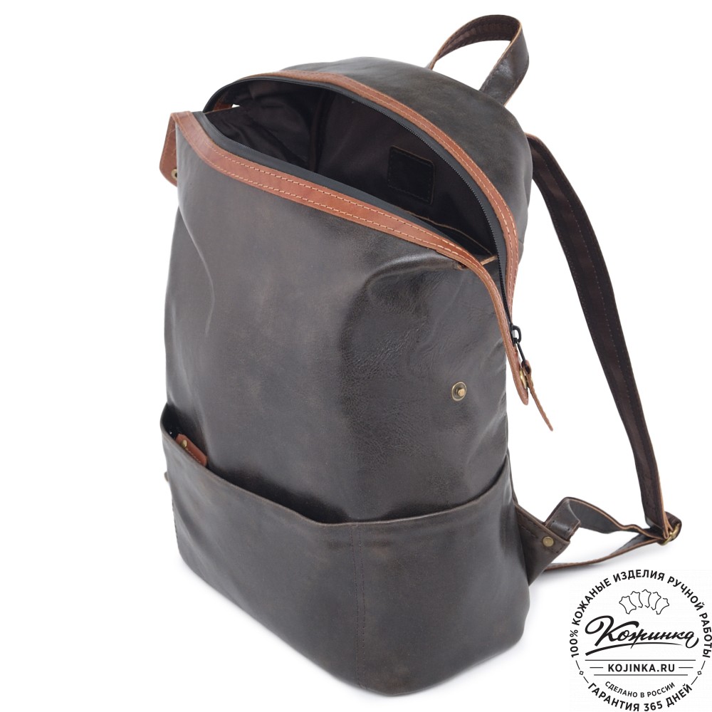 Кожаный рюкзак "Аргентум"  (коричневая наппа)