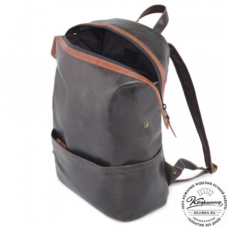 Кожаный рюкзак "Аргентум"  (коричневая наппа)