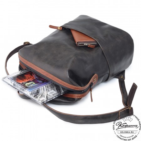 Кожаный рюкзак "Аргентум"  (коричневая наппа)