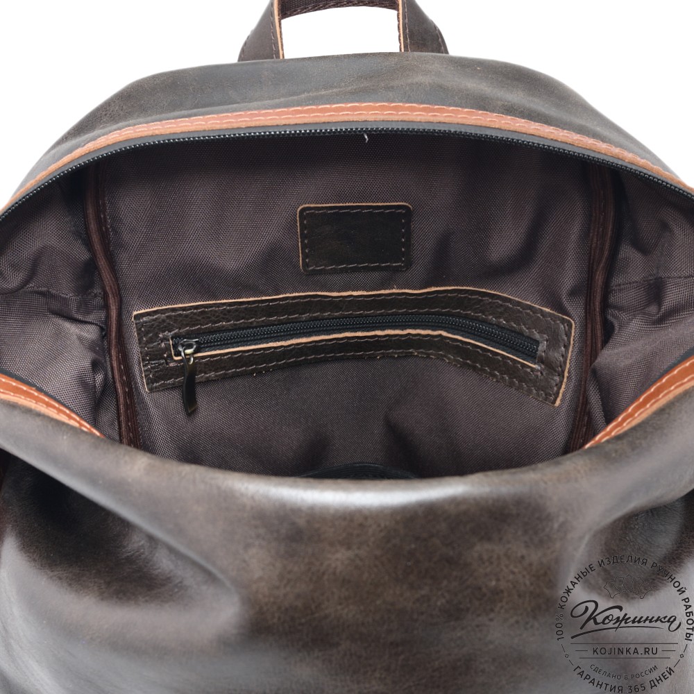 Кожаный рюкзак "Аргентум"  (коричневая наппа)