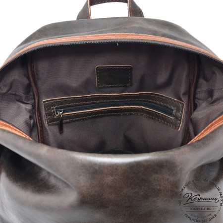 Кожаный рюкзак "Аргентум"  (коричневая наппа)