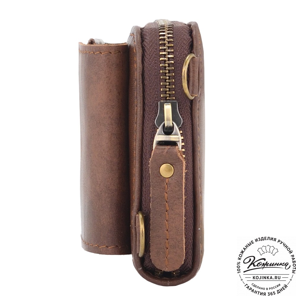 Кожаный клатч "Чукотка" (коричневый) 