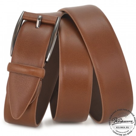 Кожаный ремень "Нортон" (коньяк)