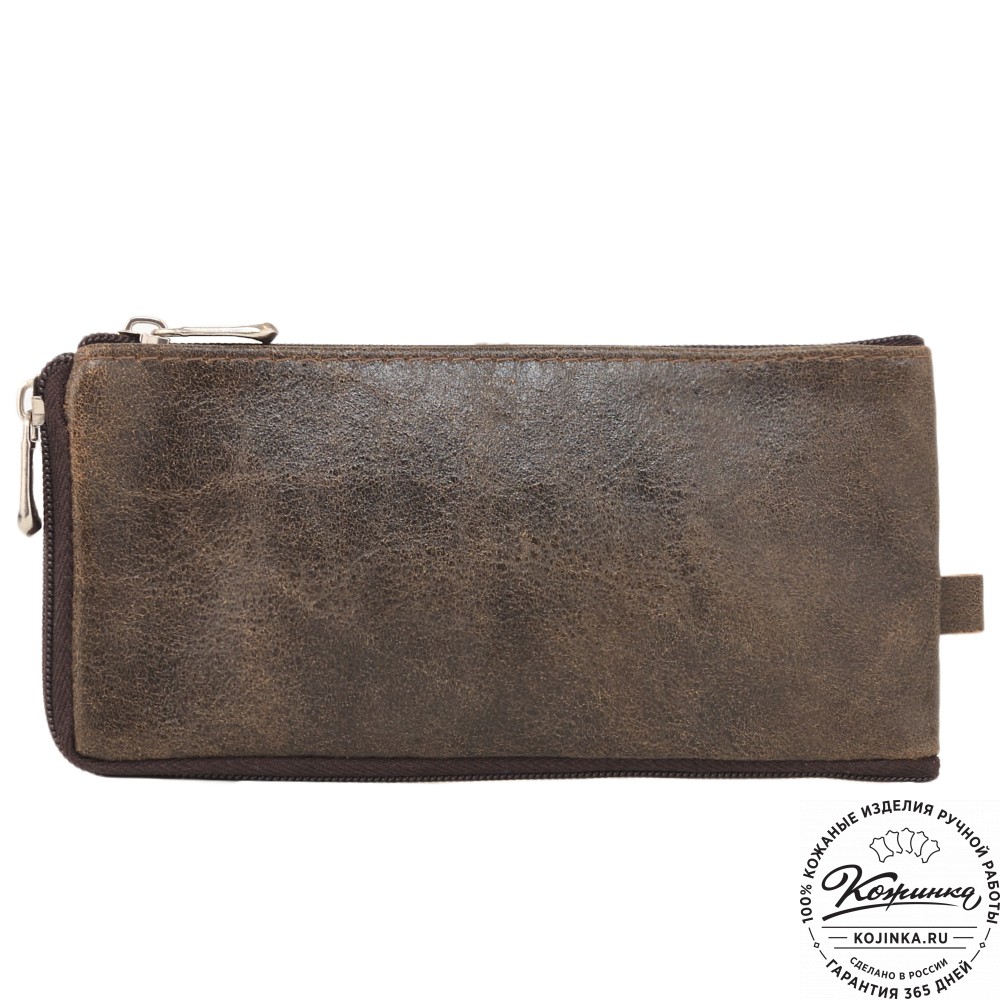 Кожаная ключница Шанхай (коричневая наппа)