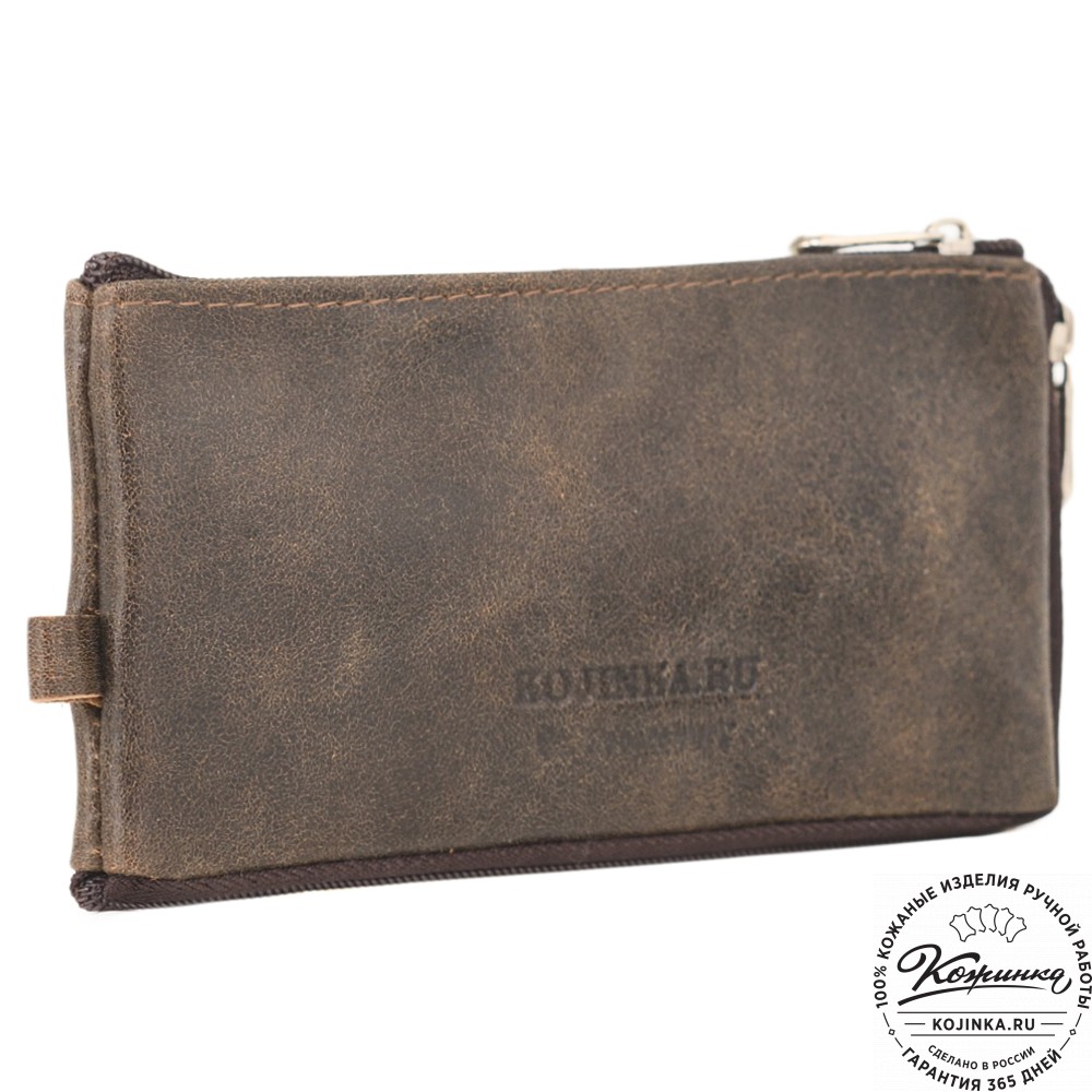 Кожаная ключница Шанхай (коричневая наппа)