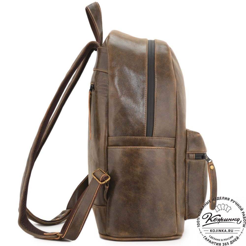 Кожаный рюкзак "Старк" (коричневая наппа)