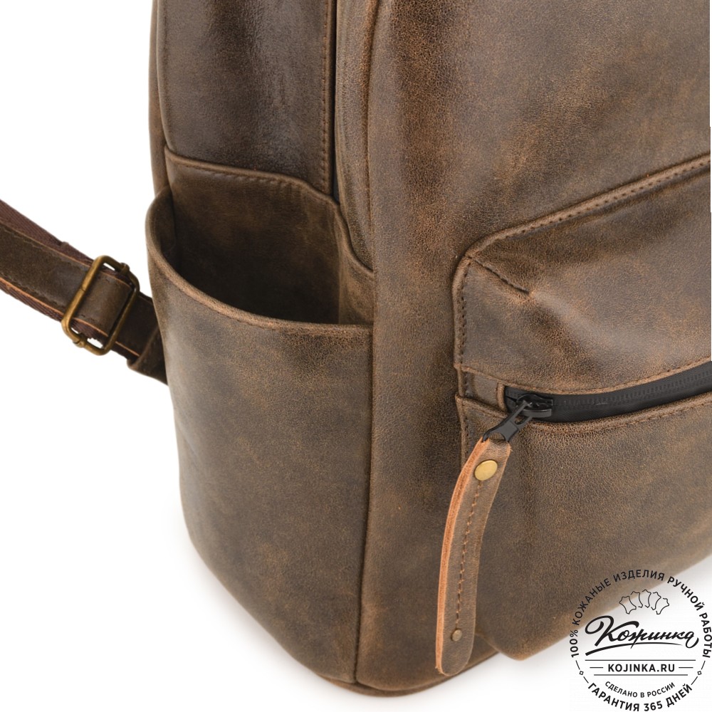 Кожаный рюкзак "Старк" (коричневая наппа)